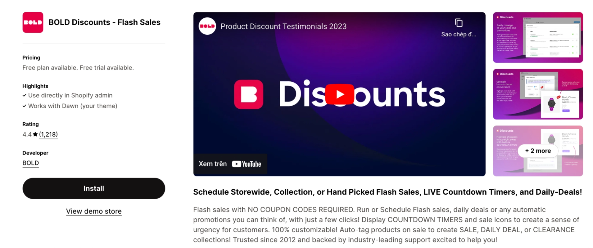 Bold Discounts ‑ Flash Sales
